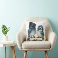 Sassy Steller's Jay  Throw Pillow