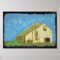 Barn Mixed Media Poster