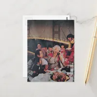 A Scenic Family Dinner at the Bridge Postcard