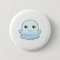 Cute Boo Design Trendy Unique Button