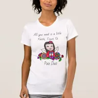 Pixie Dust Whimsical Fairy Folk Art Floral T-Shirt