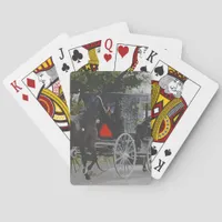 Getting the New Horse Home The Amish Way Poker Cards