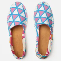 Pink and Blue Abstract Espadrilles