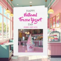 Happy National Frozen Yogurt Day | Feb 6th Card