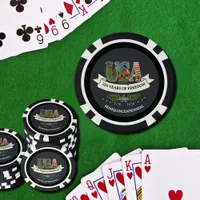 1776-2026 Midnight Blue & Black Luxury Patriotic  Poker Chips