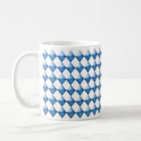 Mug - Blue 3d Diamonds