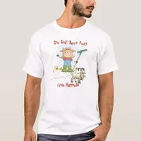 Funny Goat Poop Cartoon T-Shirt