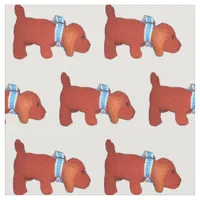 Fabric - Red Puppies