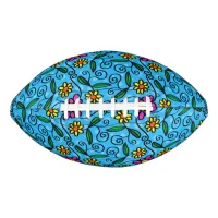 Abstract Floral Football