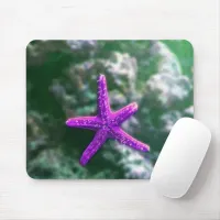 One Purple Starfish Rocky Beach Mouse Pad