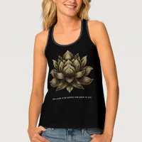 Elegant Golden Lotus Flower The Light in Me ... Tank Top