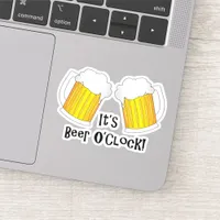 It's Beer O'Clock, Pints of Beer, Oktoberfest Sticker