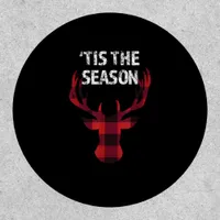 Tis The Season Funny Christmas Buck Deer Men Patch