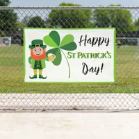  Leprechaun  Shamrock Happy St Patrick’s Day Banner