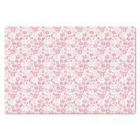 Pretty Blush Pink Tropical Spring Flowers Tissue Paper