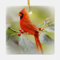 When a Cardinal Appears a Loved one from Heaven is Ceramic Ornament