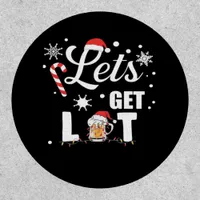 Let's Get Lit Adult Funny X-mas Christmas Essentia Patch