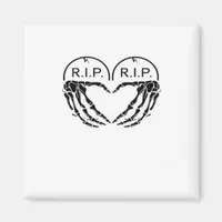 Rip, Heart Shaped Design Made From Gravestones, An Magnet