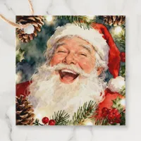A Sweet Old-Fashioned Santa | Vintage Christmas Favor Tags
