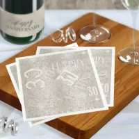 Anniversary 30 Years Word Cloud ID267 Paper Dinner Napkins