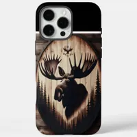 Wooden Moose Head Artwork iPhone 16 Pro Max Case