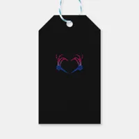 Skeleton Heart Bisexual Lgbt-Q Pride Skull Hand Gift Tags