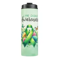 Lyme Disease Awareness Ribbon Thermal Tumbler