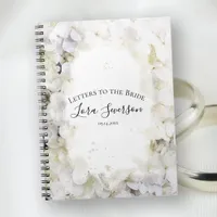 White Hydrangea Watercolor Letters to the Bride Notebook