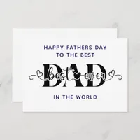 Happy Father’s Day to the Best  Card