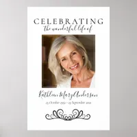 Elegant Memorial Welcome Poster