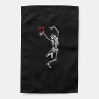 Skeleton Hand Heart Valentines Day Garden Flag
