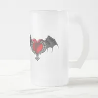 Goth Heart with Bat Wings Mug