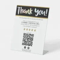 *~* QR THANK YOU REVIEW Pastel HOLO AP8 Pedestal S Pedestal Sign