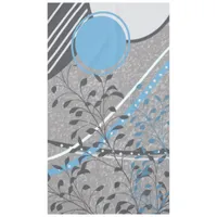 Abstract Floral Flower and Geometric Tablecloth