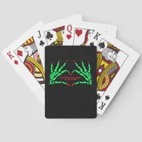 Skeleton Hands - Funny Halloween Poker Cards