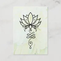 *~* Lotus Yoga Nirvana Sacred Geometry Peony Business Card