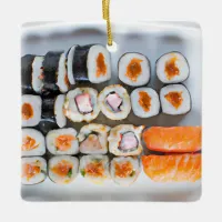 Funny Sushi Pun Christmas  Ceramic Ornament