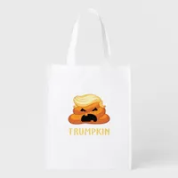 Trumpkin Poop Funny Halloween Grocery Bag