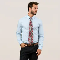 Timeless Rose Floral Charm Neck Tie