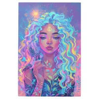 *~* Woman Esoteric Goddess Greenery Celestial SC4  Metal Print