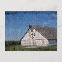 A Barn With A Quilt Postcard