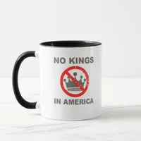 No Kings In America Patriotic Casual Mug
