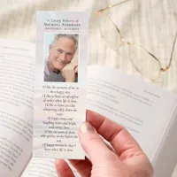 In Loving Memory Funeral Favor Photo Sunset Bookmarks