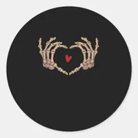 Skeleton Hands Women Skeleton Hands Halloween Classic Round Sticker