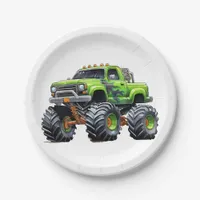  Modern Kids Monster Truck Birthday Party Paper Plates