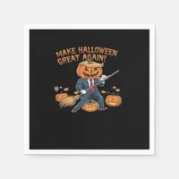 Make Halloween Great Again – Spooky Autumn Quote Napkins