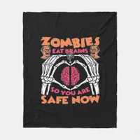 Zombies Eat Brains Classic Fleece Blanket