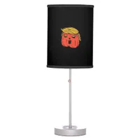 Throw Him Out Like A Pumpkin Trumpkin Halloween El Table Lamp