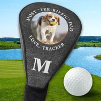 Personalized DOG DAD Pet Photo Leather Monogram Golf Head Cover