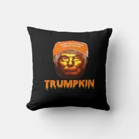 Trumpkin Make Halloween Great Again Sloth Throw Pillow